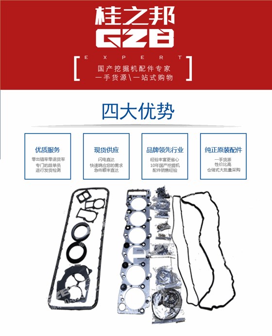 挖掘機發(fā)動機修理包187813-0650