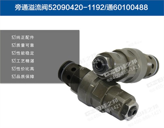 廈工822挖機(jī)旁通溢流閥