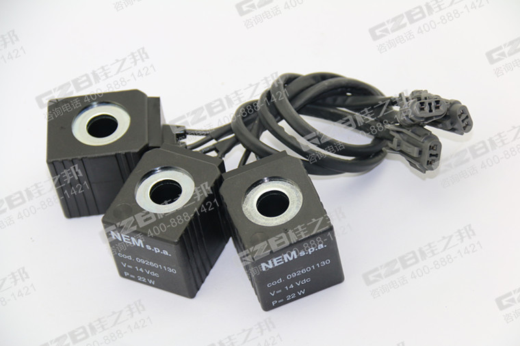 電磁閥線圈14VDC 福田雷沃挖掘機(jī)配件 92601130