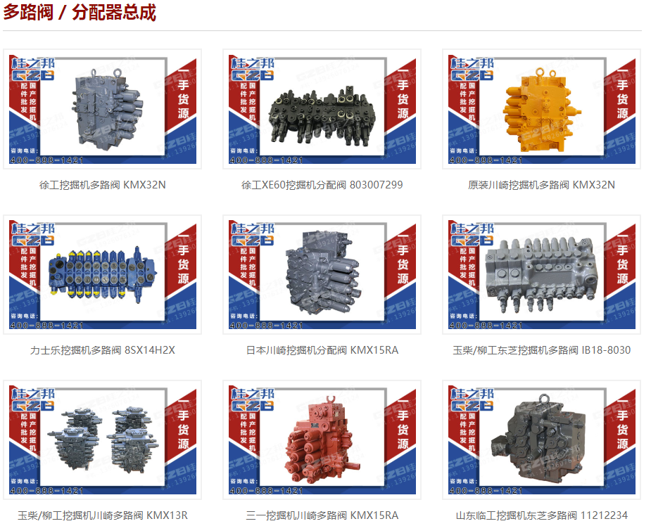 雷沃挖掘機(jī)150分配閥