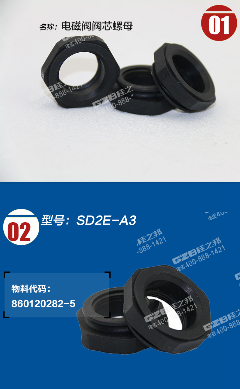 挖掘機電磁閥閥芯螺母860120282-5 挖掘機電磁閥閥芯螺母860120282-5